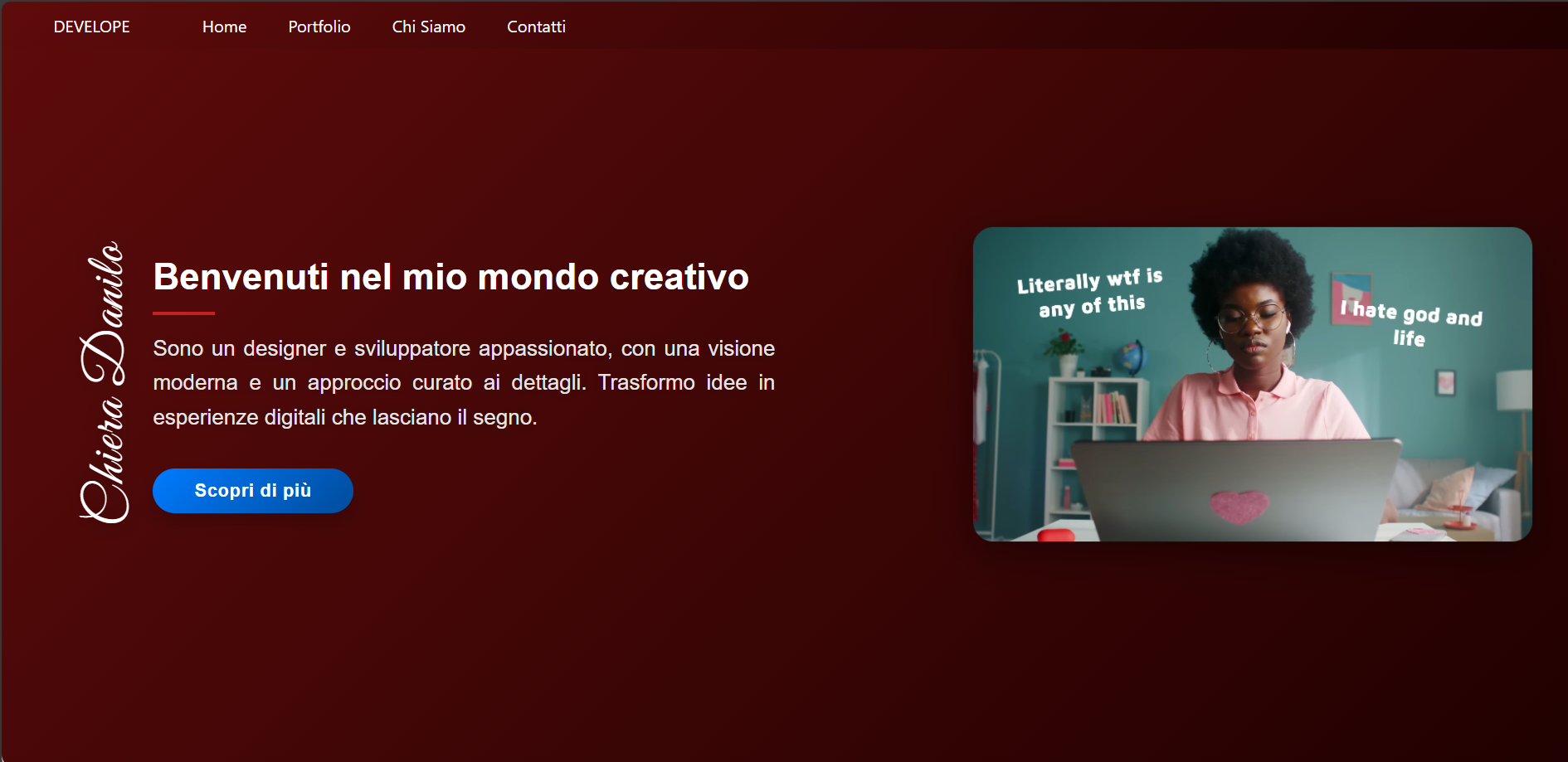 Anteprima web app contenuti
